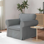 vidaXL Sofa Hellgrau 95 x 82 x 80 cm Stoff