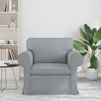 vidaXL Sofa Hellgrau 95 x 82 x 80 cm Stoff