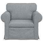vidaXL Sofa Hellgrau 95 x 82 x 80 cm Stoff