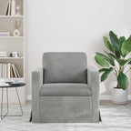 vidaXL Sofa Hellgrau 78 x 78 x 80 cm Samt