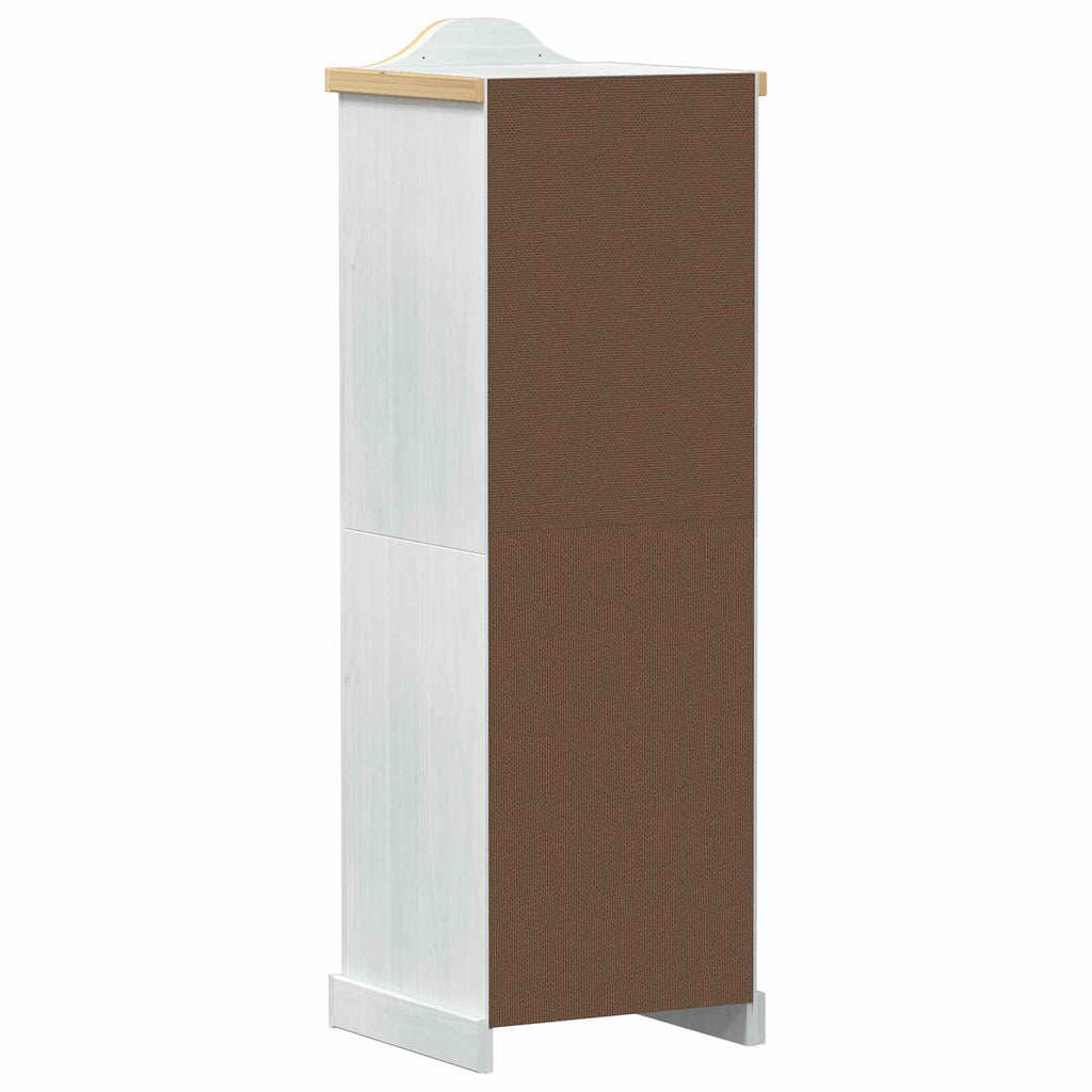 vidaXL Kleiderschränke Weiß 55 x 52 x 170 cm Massives Kiefernholz