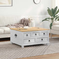 vidaXL Aufbewahrungsbox Weiß 90 x 78 x 45 cm Massives Kiefernholz