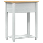 vidaXL Konsolentisch Weiß 55 x 35 x 73 cm Massives Kiefernholz