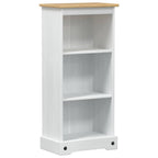 vidaXL Bücherregal Weiß 46 x 29 x 100 cm Massives Kiefernholz