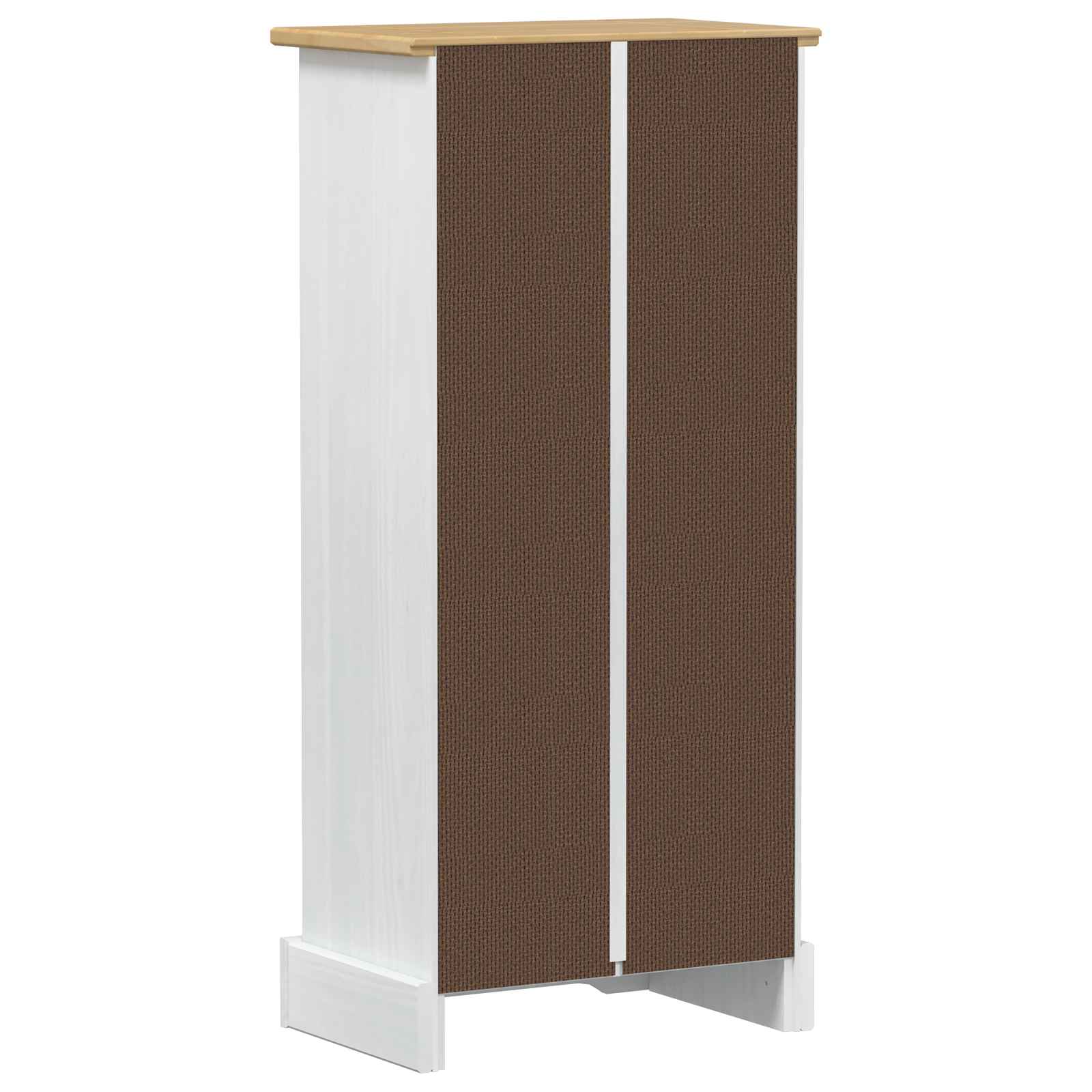 vidaXL Bücherregal Weiß 46 x 29 x 100 cm Massives Kiefernholz