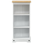 vidaXL Bücherregal Weiß 46 x 29 x 100 cm Massives Kiefernholz