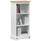 vidaXL Bücherregal Weiß 46 x 29 x 100 cm Massives Kiefernholz