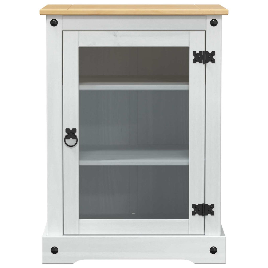 vidaXL HiFi-Schrank Weiß 60 x 50 x 82 cm Massives Kiefernholz