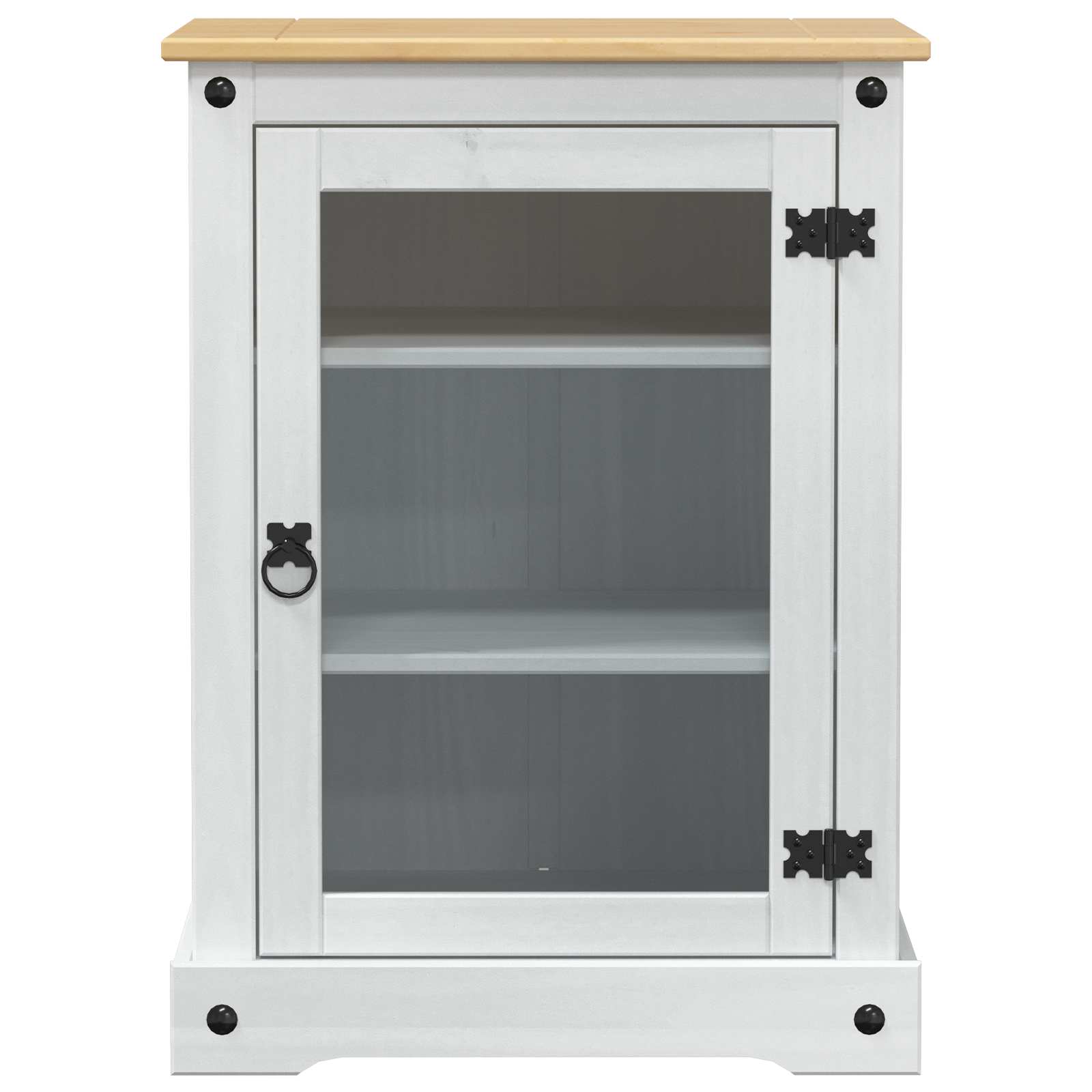 vidaXL HiFi-Schrank Weiß 60 x 50 x 82 cm Massives Kiefernholz