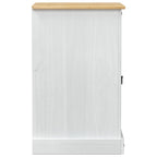 vidaXL HiFi-Schrank Weiß 60 x 50 x 82 cm Massives Kiefernholz