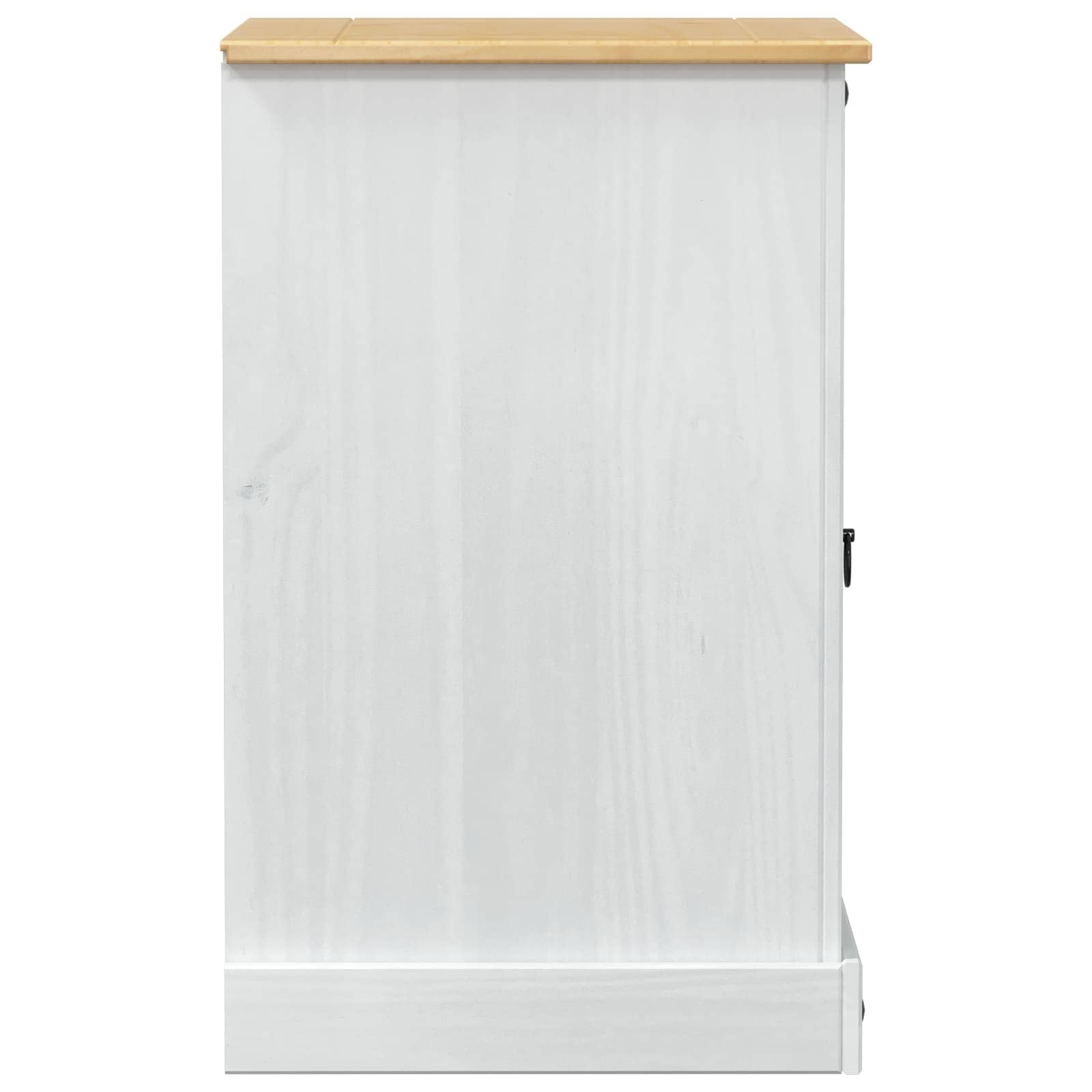 vidaXL HiFi-Schrank Weiß 60 x 50 x 82 cm Massives Kiefernholz