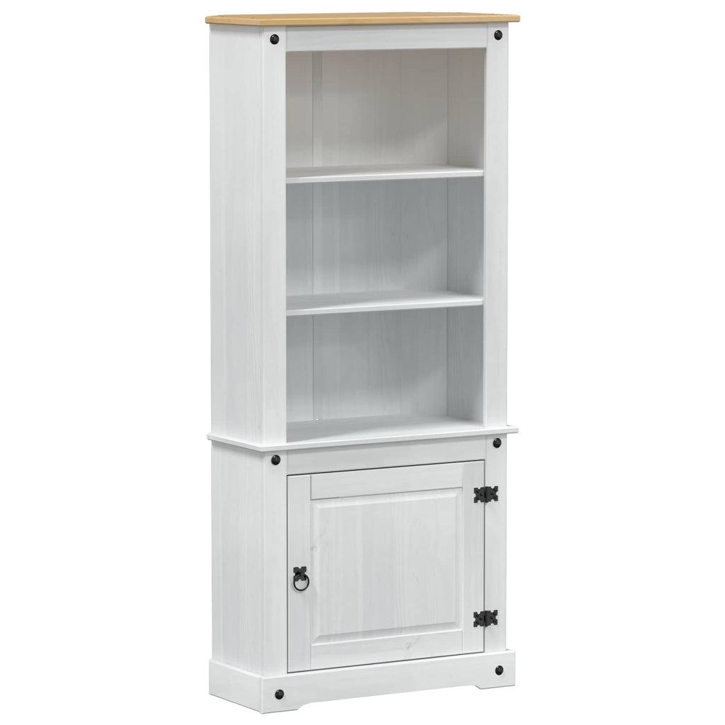vidaXL Highboard Weiß 74 x 38 x 170 cm Massives Kiefernholz