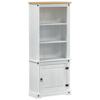 vidaXL Highboard Weiß 74 x 38 x 170 cm Massives Kiefernholz
