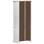 vidaXL Highboard Weiß 74 x 38 x 170 cm Massives Kiefernholz