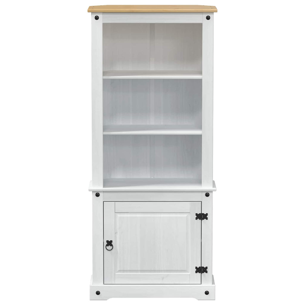 vidaXL Highboard Weiß 74 x 38 x 170 cm Massives Kiefernholz