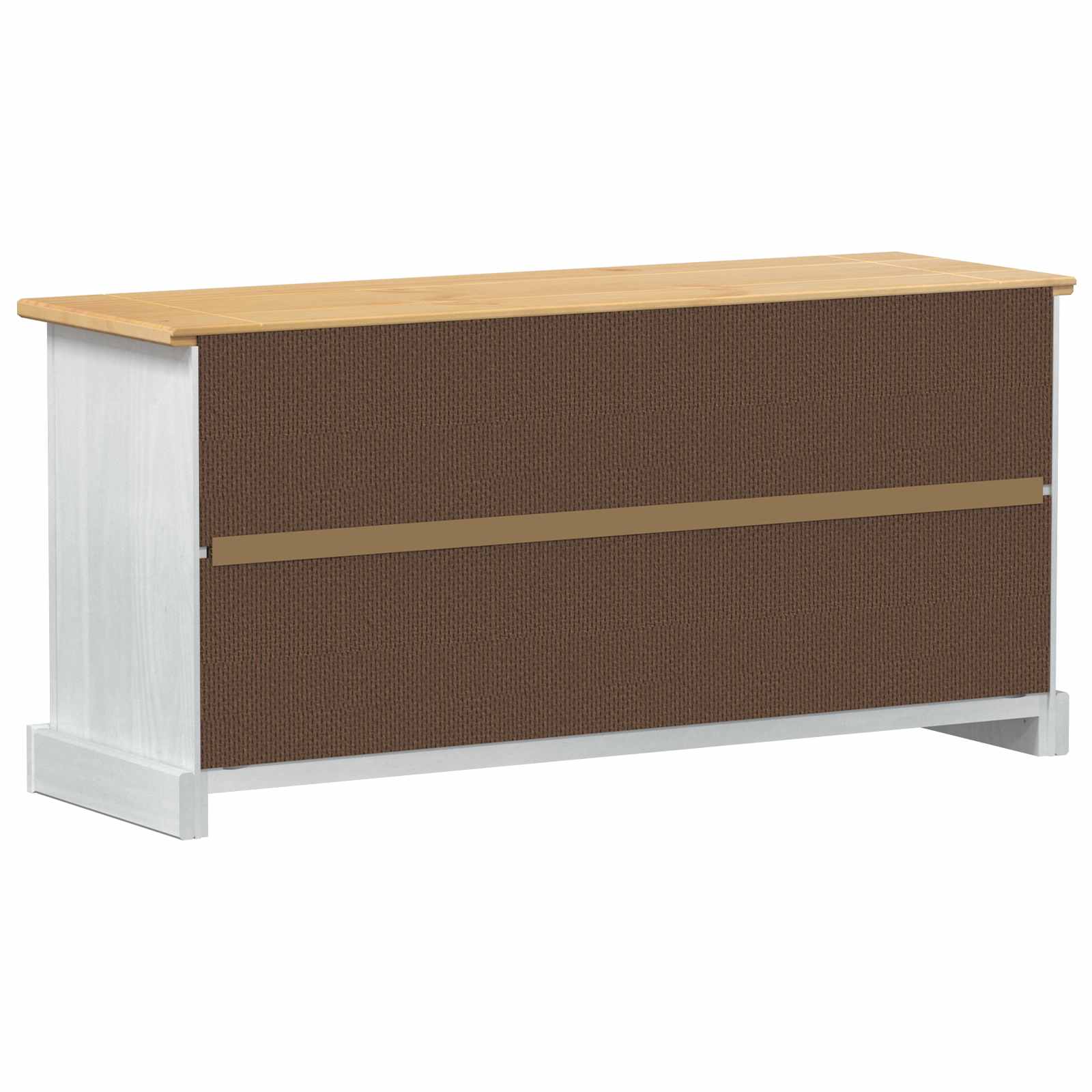 vidaXL Schuhschrank Corona Weiß 99 x 32 x 49 cm Massives Kiefernholz