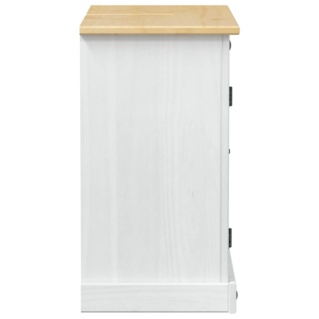 vidaXL Waschbeckenunterschrank mit Regal mit Tür Weiß 73 x 33 x 60 cm