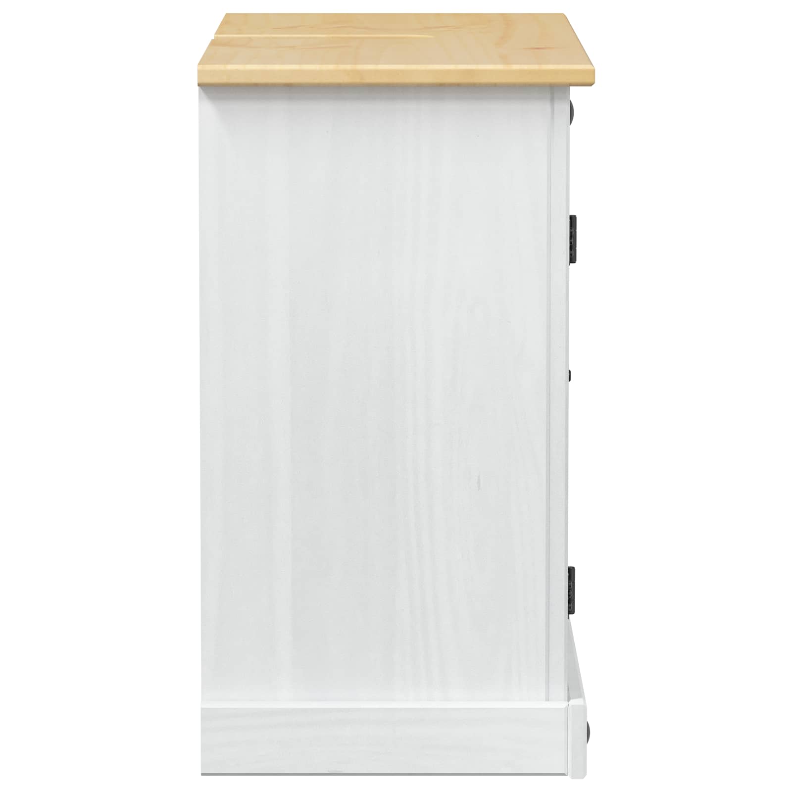 vidaXL Waschbeckenunterschrank mit Regal mit Tür Weiß 73 x 33 x 60 cm