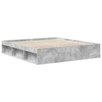 vidaXL Bettrahmen mit Kopfteil Beton 180 x 200 cm Holzwerkstoff