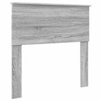 vidaXL Bettrahmen Graue Sonoma und Silber 75 x 190 cm Holzwerkstoff