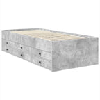 vidaXL Tagesbett Beton Grau und Schwarz 100 x 200 cm Holzwerkstoff