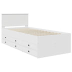 vidaXL Tagesbett Weiß und Schwarz 90 x 200 cm Holzwerkstoff