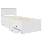 vidaXL Tagesbett Weiß und Schwarz 90 x 200 cm Holzwerkstoff