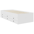 vidaXL Tagesbett Weiß und Schwarz 90 x 200 cm Holzwerkstoff