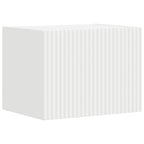 vidaXL TV-Wandregal-Set Wandmontiert 4 pcs Weiß Holzwerkstoff