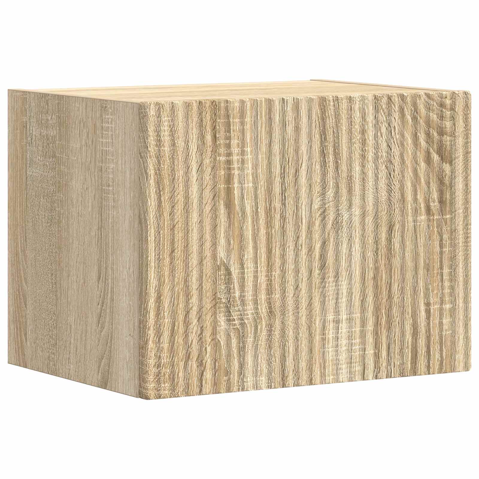vidaXL TV-Wandregal-Set Wandmontiert 4 pcs Sonoma-Eiche Holzwerkstoff