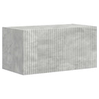vidaXL TV-Wandregal-Set Wandmontiert 4 pcs Beton Grau Holzwerkstoff