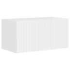 vidaXL TV-Wandregal-Set 4 pcs Hochglanz Weiß Holzwerkstoff