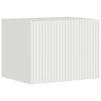 vidaXL TV-Wandregal-Set 4 pcs Hochglanz Weiß Holzwerkstoff