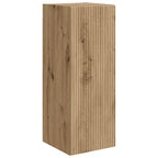 vidaXL TV-Wandregal-Set Wandmontiert 4 pcs Artisan-Eiche Holzwerkstoff