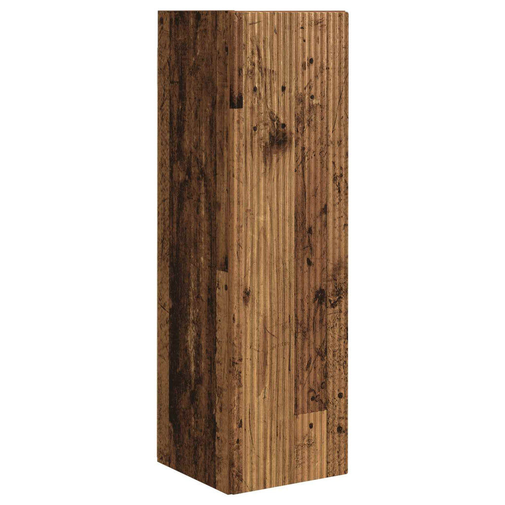 vidaXL TV-Wandregal-Set 4 pcs 29,5 x 31 x 100 cm Altholz Holzwerkstoff