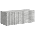 vidaXL TV-Wandregal-Set Wandmontiert 6 pcs Beton Grau