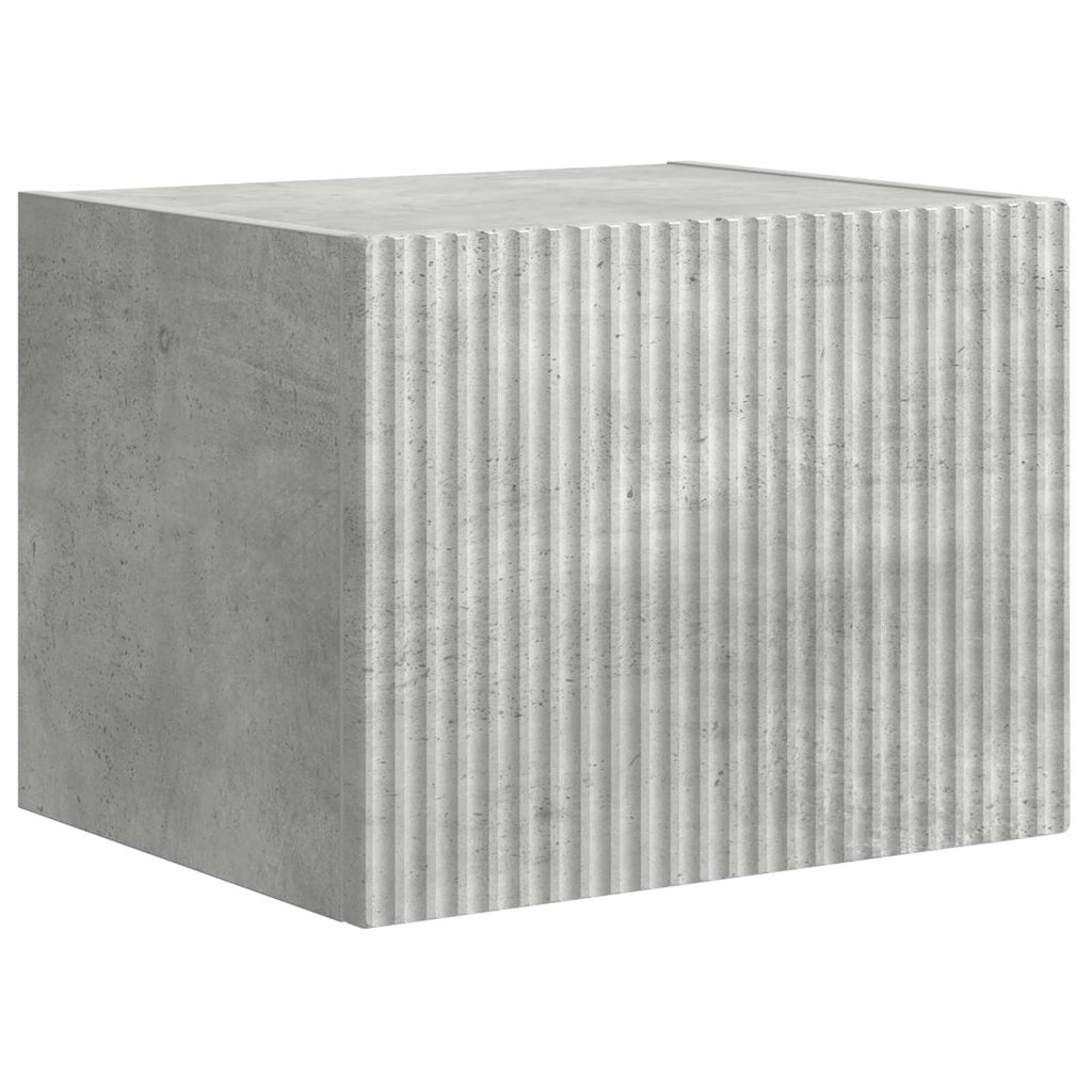 vidaXL TV-Wandregal-Set Wandmontiert 6 pcs Beton Grau
