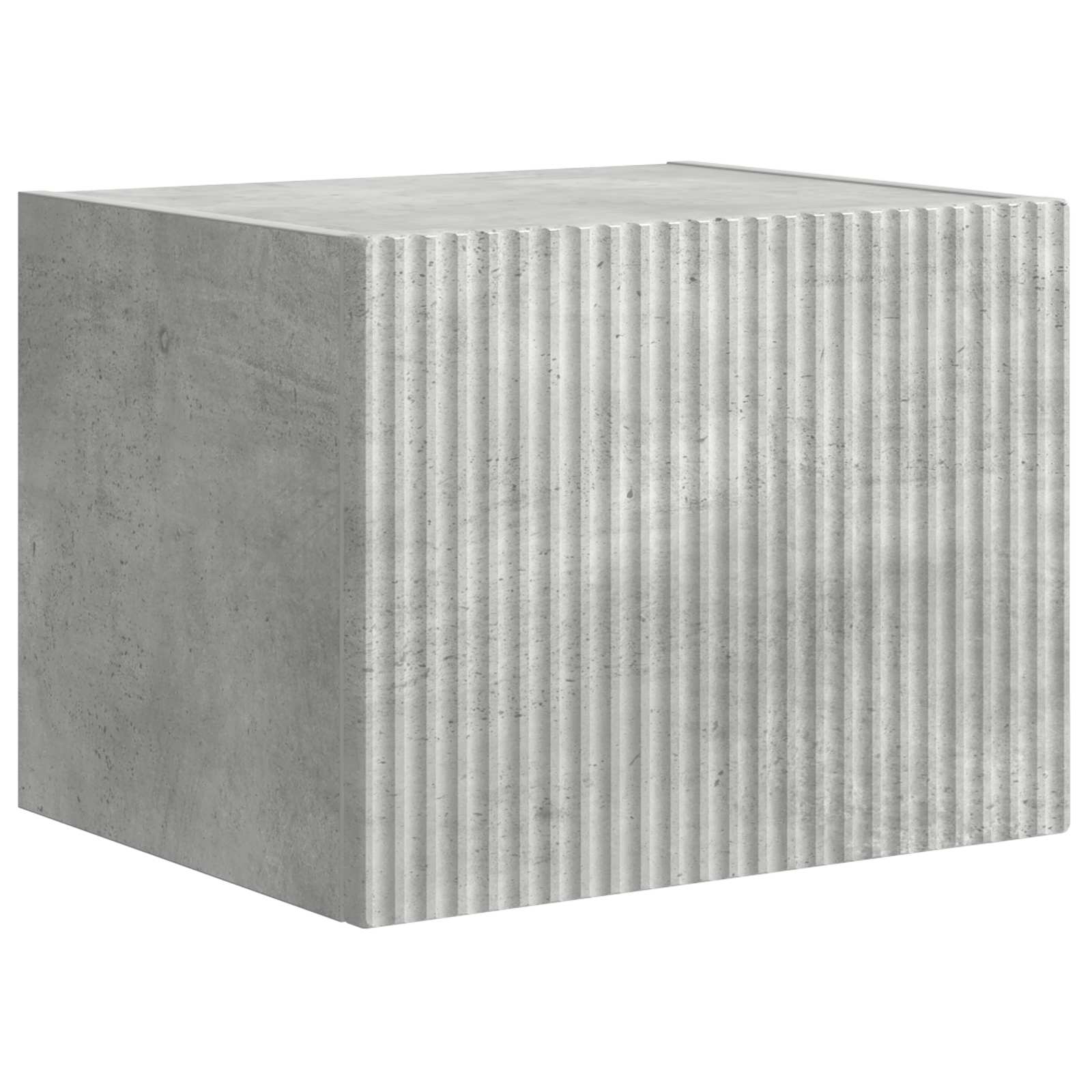 vidaXL TV-Wandregal-Set Wandmontiert 6 pcs Beton Grau