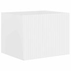 vidaXL TV-Wandregal-Set Wandmontiert 6 pcs Hochglanz Weiß