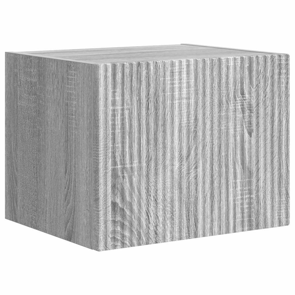 vidaXL TV-Wandregal-Set Wandmontiert 6 pcs Graues Sonoma