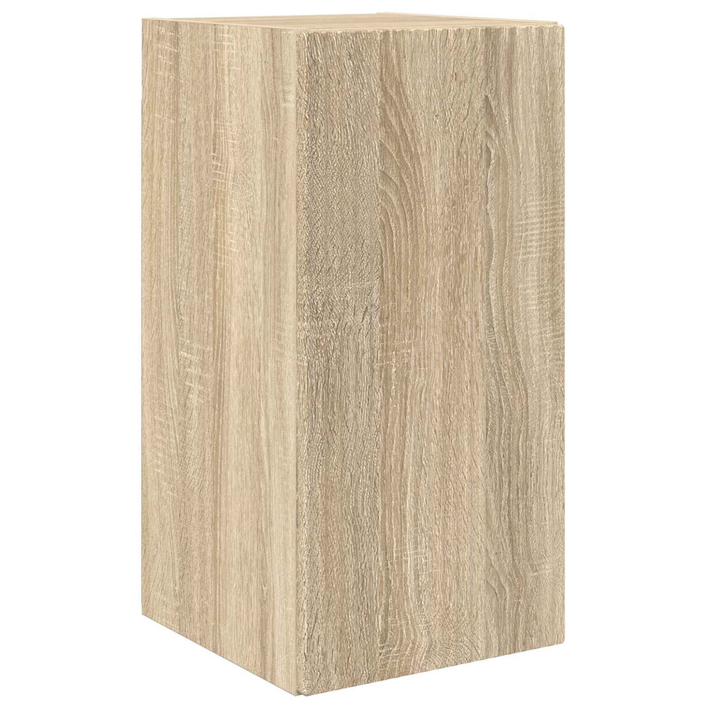 vidaXL TV-Schrankset Wandmontiert 2 pcs Sonoma-Eiche Holzwerkstoff