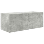 vidaXL TV-Schrankset Wandmontiert 2 pcs Beton Grau Holzwerkstoff
