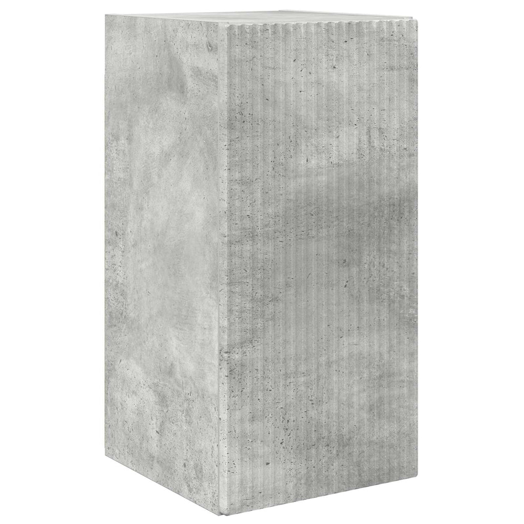 vidaXL TV-Schrankset Wandmontiert 2 pcs Beton Grau Holzwerkstoff