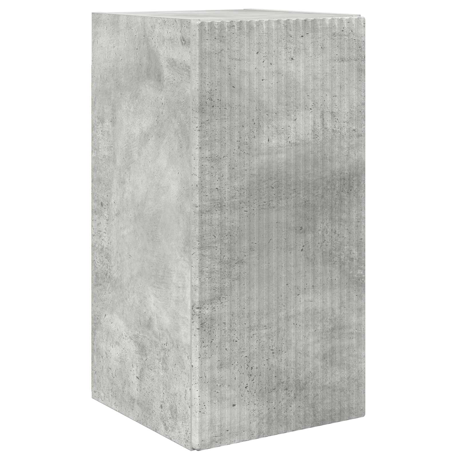 vidaXL TV-Schrankset Wandmontiert 2 pcs Beton Grau Holzwerkstoff