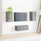 vidaXL TV-Schrankset Wandmontiert 2 pcs Graues Sonoma Holzwerkstoff