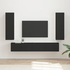 vidaXL TV-Schrankset Wandmontiert 3 pcs Weiß Holzwerkstoff