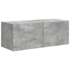 vidaXL TV-Schrankset Wandmontiert 3 pcs Beton Grau Holzwerkstoff