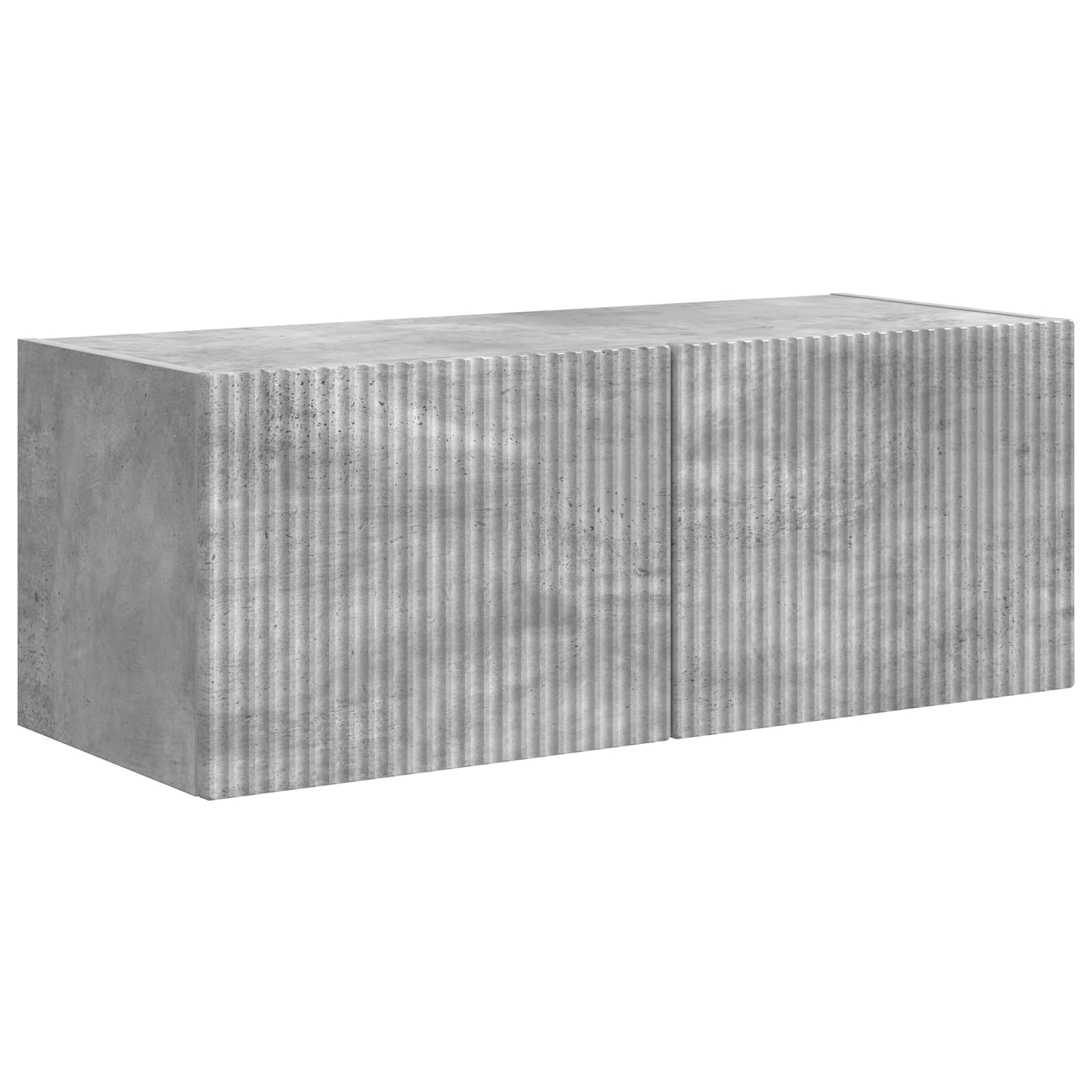 vidaXL TV-Schrankset Wandmontiert 3 pcs Beton Grau Holzwerkstoff