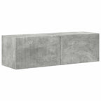 vidaXL TV-Schrankset Wandmontiert 3 pcs Beton Grau Holzwerkstoff