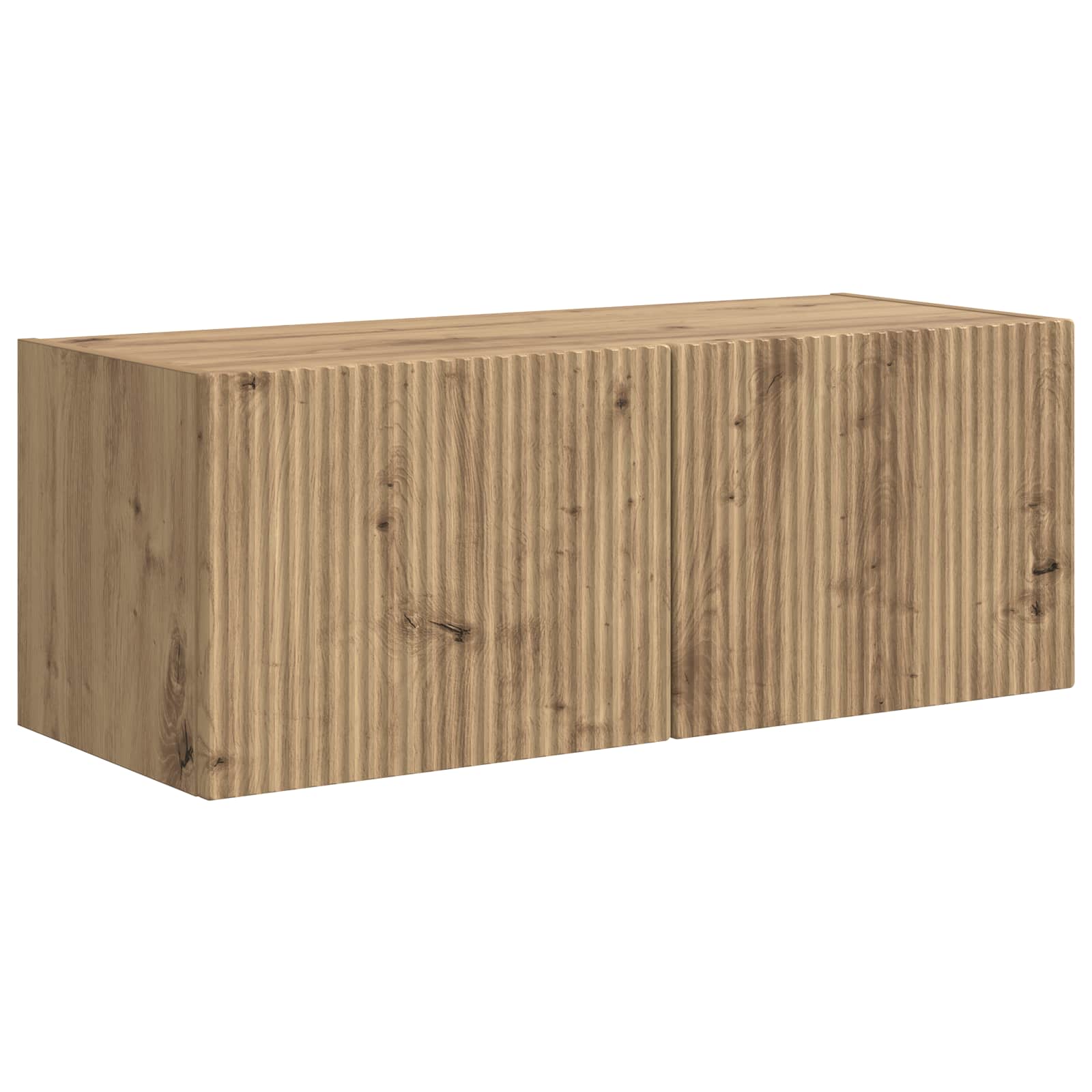 vidaXL TV-Schrankset Wandmontiert 3 pcs Artisan-Eiche Holzwerkstoff